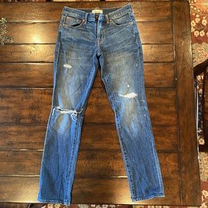 Madewell slim boyfriend jeans 24 (fits a 25)